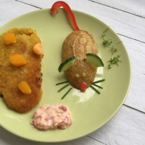 Maus frisst Käse