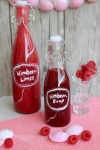 (Spät)Sommer im Pinnchen: Himbeersirup und -Limes