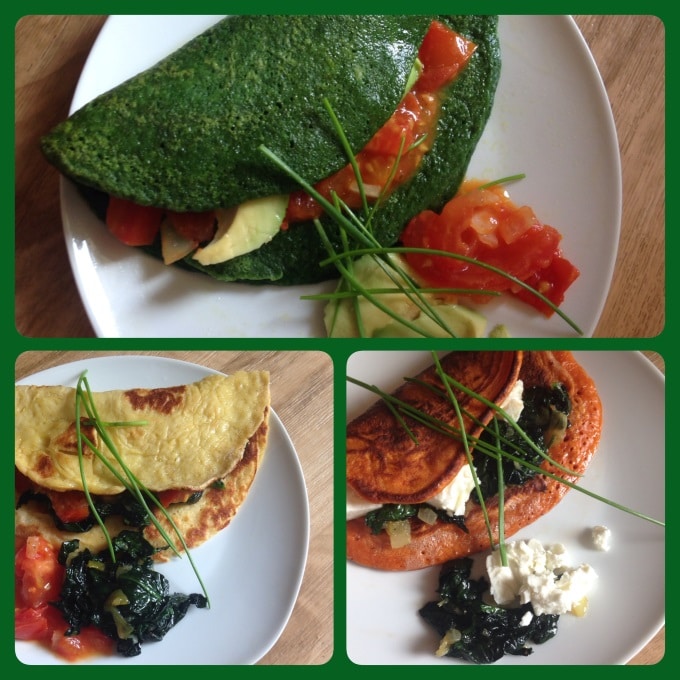 Spinatpfannkuchen mit Tomaten-Avocado-Füllung - Kinder, kommt essen!