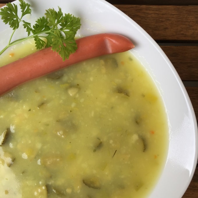 Kartroffelsuppe Gurken Gurkensuppe eingebrannte Hunde (3)