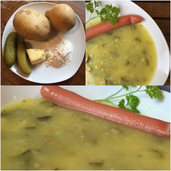 Kartroffelsuppe Gurken Gurkensuppe eingebrannte Hunde (5)