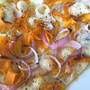 Flammkuchen mit Kürbis