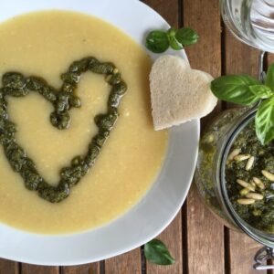 Bohnensuppe mit Pesto