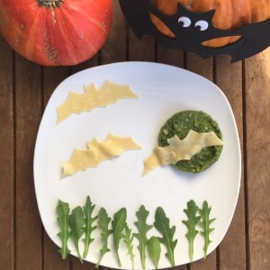 Pasta mit Pesto und Rucola