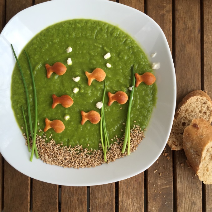 Erbsensuppe vegetarisch mit Joghurt (3)