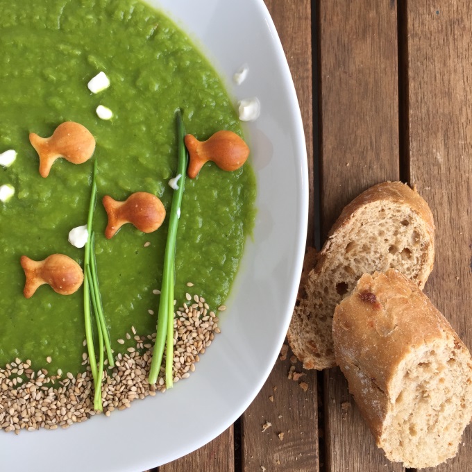 Erbsensuppe vegetarisch mit Joghurt (5)
