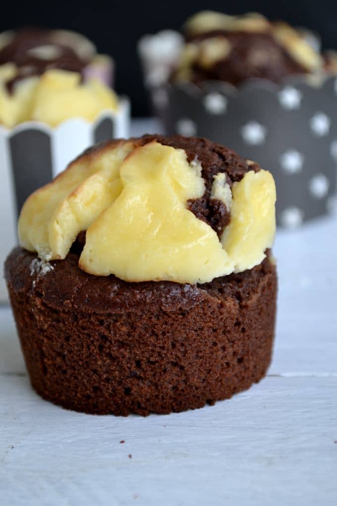 Double Chocolate Cheesecake Muffins (5)