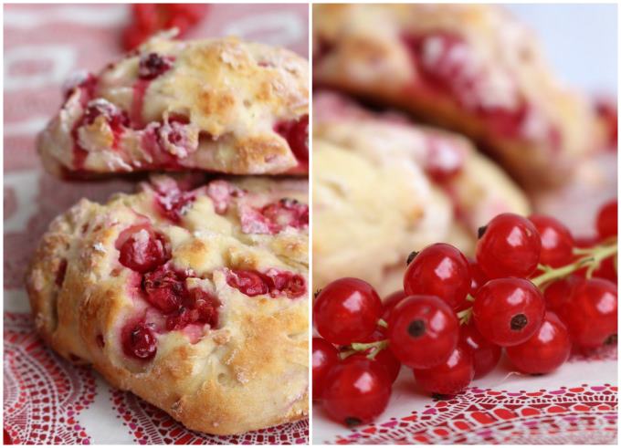 Johannisbeeren Quark Brötchen