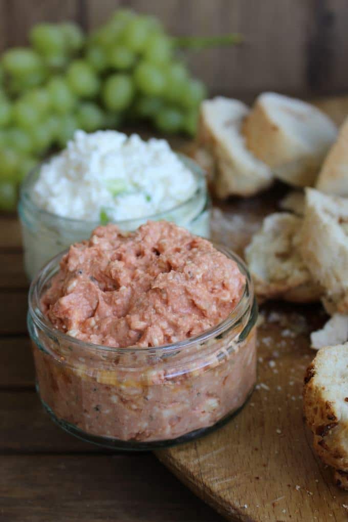 Dreierlei Baguette mit Feta-Dip