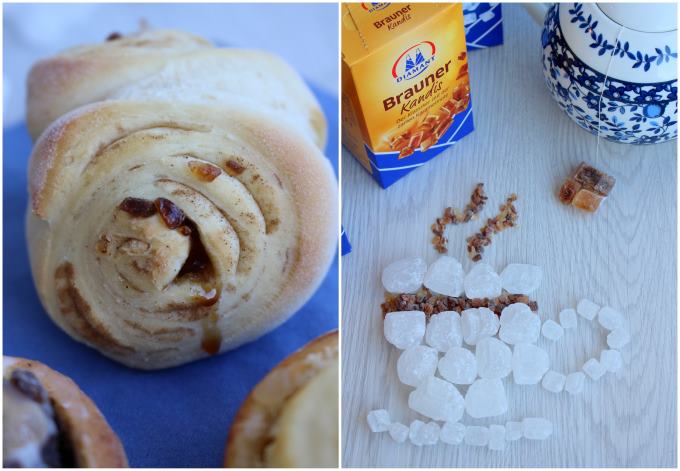 Dreierlei Hefeschnecken - Winterideen mit Kandis von Diamant Zucker (Werbung)