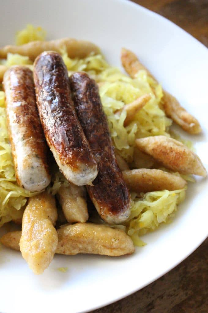 Schupfnudeln mit Sauerkraut