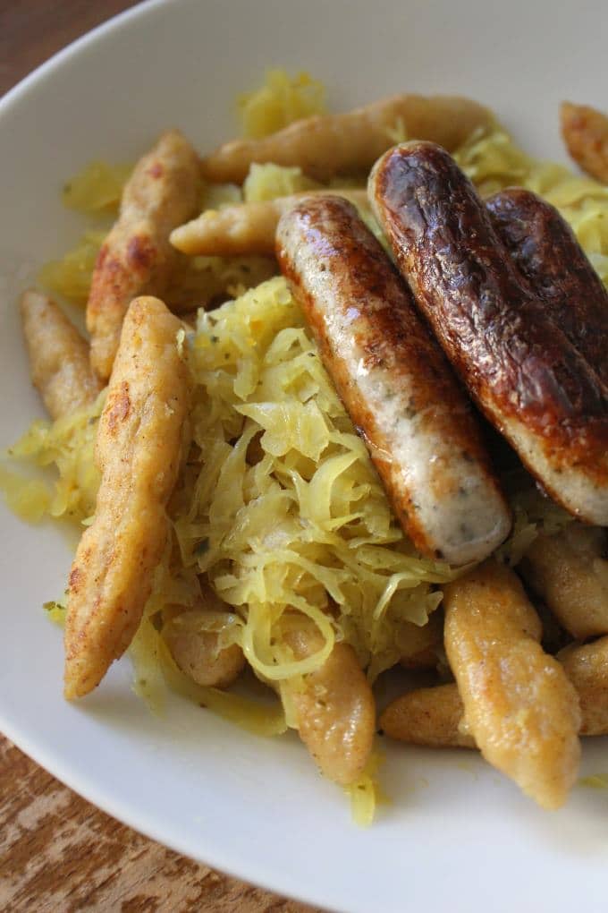 Schupfnudeln mit Sauerkraut