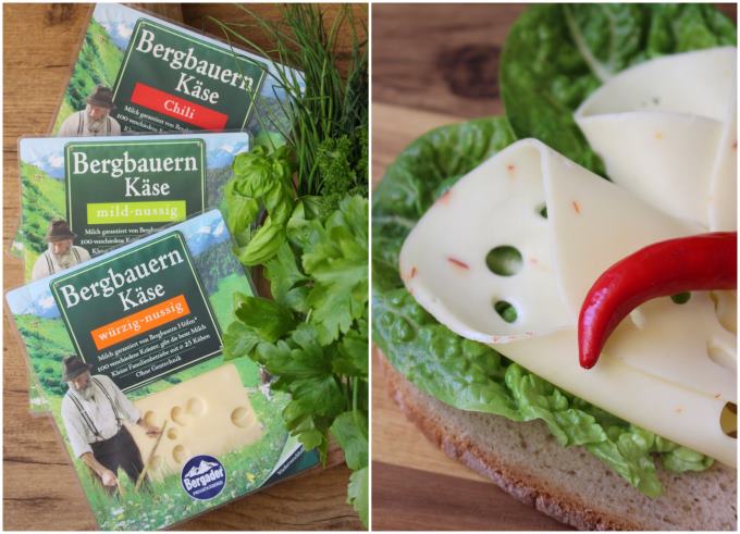 Kreative Brotzeit mit Bergader Käse (Werbung)