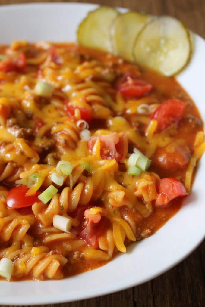 One-Pot-Cheeseburger-Pasta