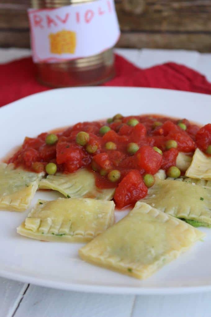 Ravioli mit Spinat-Frischkäse-Füllung