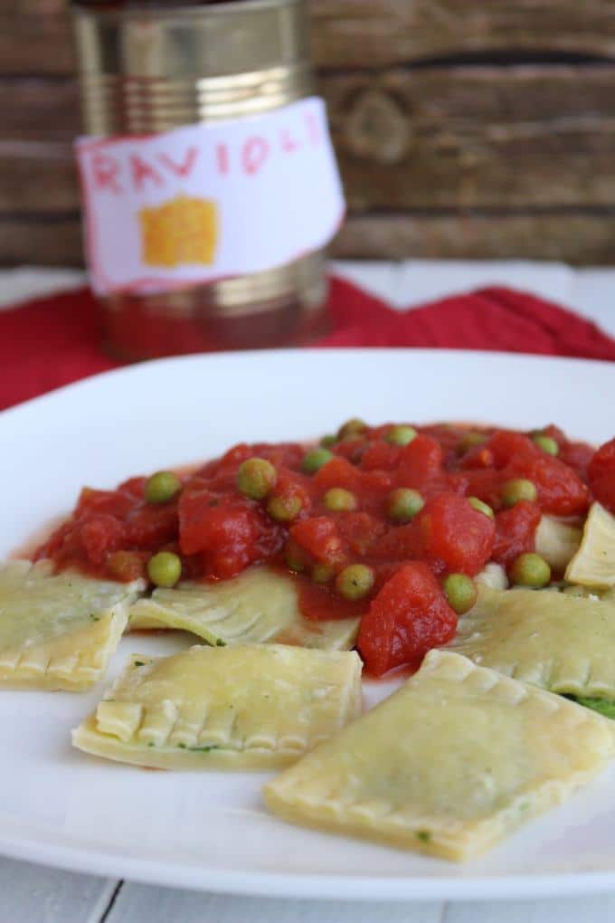 Ravioli mit Spinat-Frischkäse-Füllung