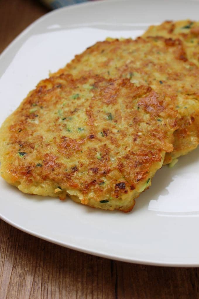 Kartoffel-Zucchini-Puffer mit Käse