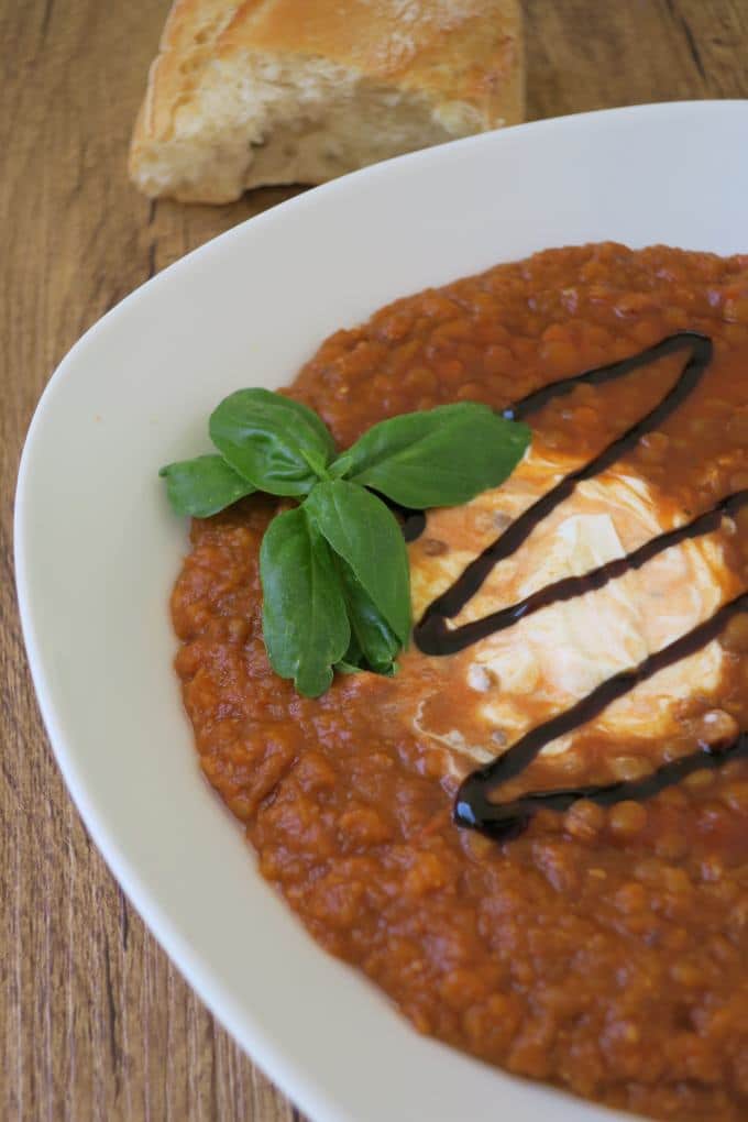 Linsen-Tomaten-Suppe