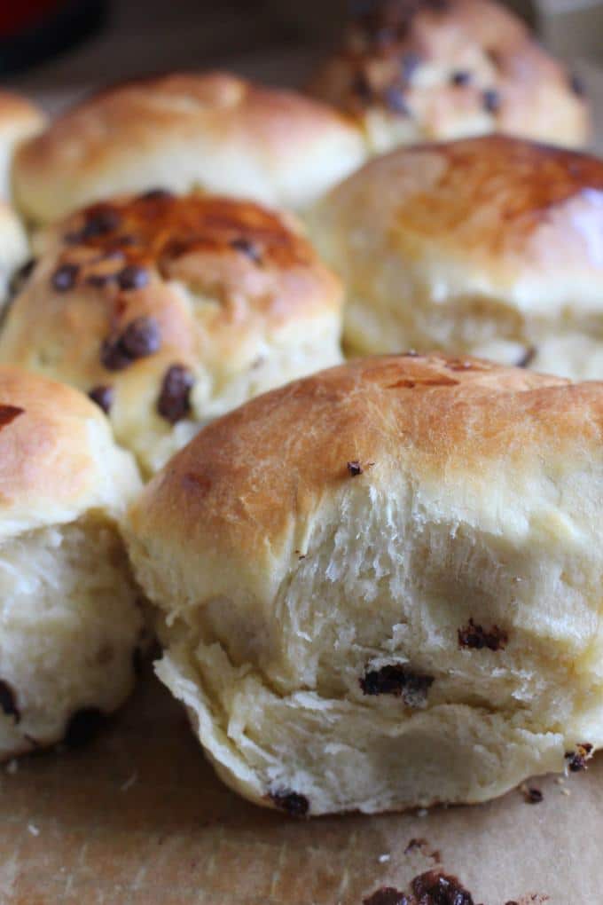 Schoko-Brioche-Brötchen