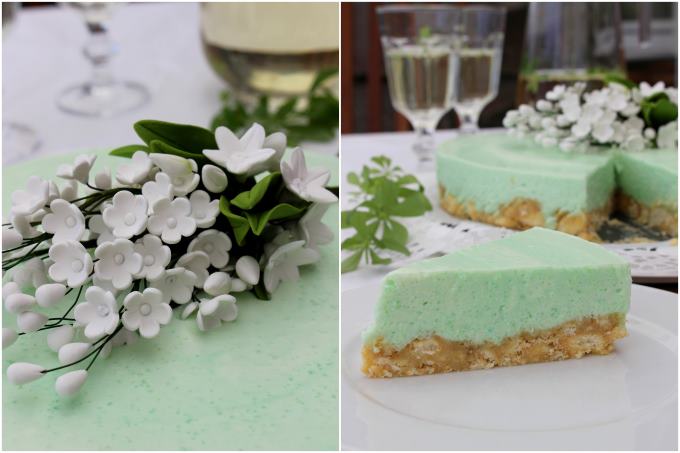 Waldmeister-Frischkäse-Torte