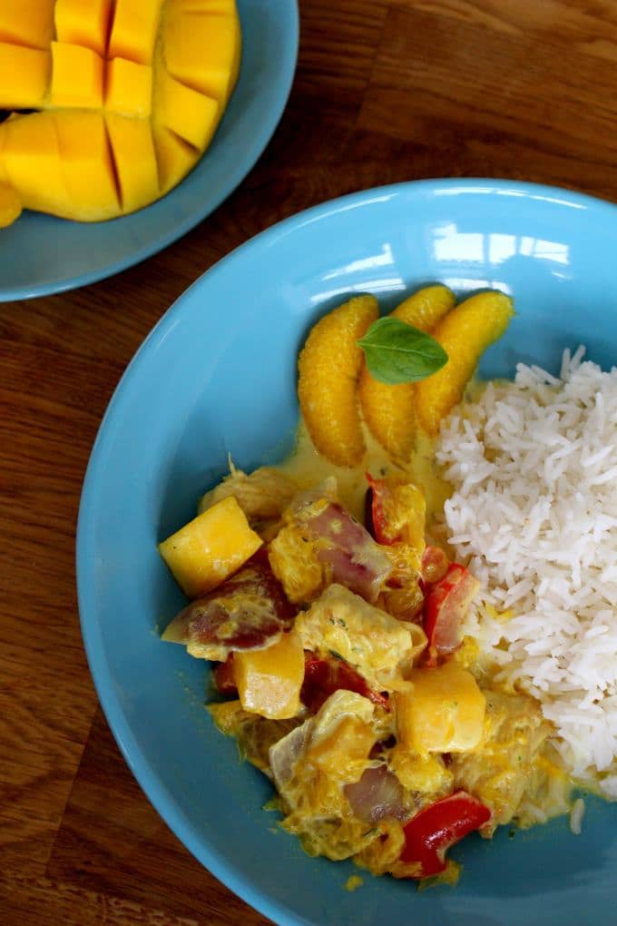 Putengeschnetzeltes mit fruchtiger Currysoße - ein leckeres Gericht