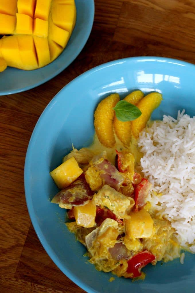 Putengeschnetzeltes mit fruchtiger Currysoße - ein leckeres Gericht