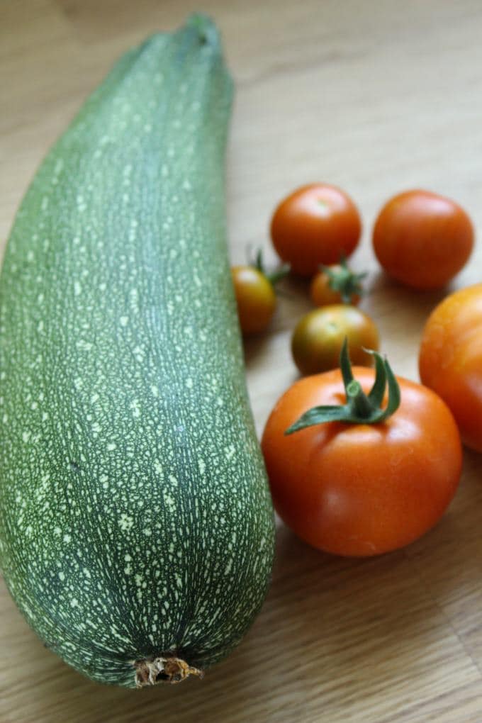 Gefüllte Zucchini