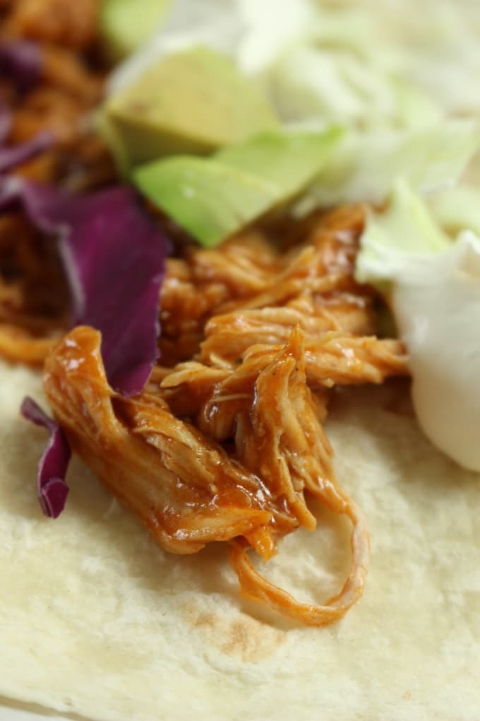 Pulled Chicken Wraps