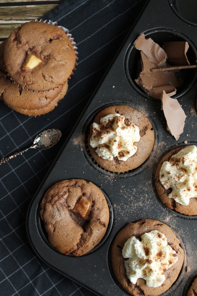 Schoko-Apfel-Muffins zum sofortigen Vernaschen für Groß und Klein