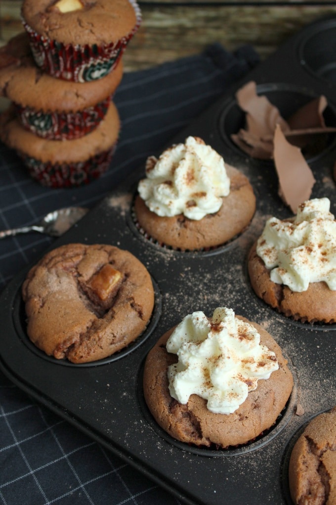 Schoko-Apfel-Muffins zum sofortigen Vernaschen für Groß und Klein