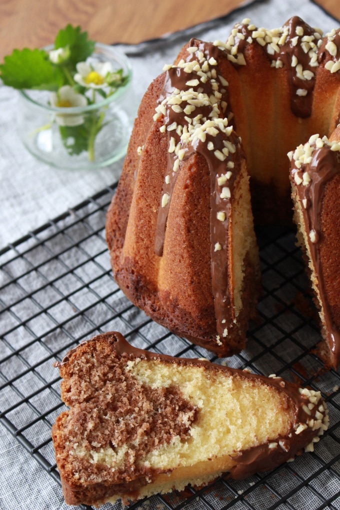 Nuss-Nougat-Mamorkuchen zum Vernaschen für Groß und Klein