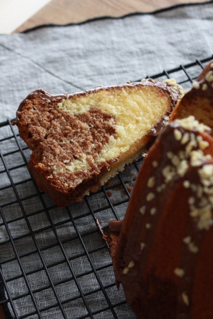 Nuss-Nougat-Mamorkuchen zum Vernaschen für Groß und Klein