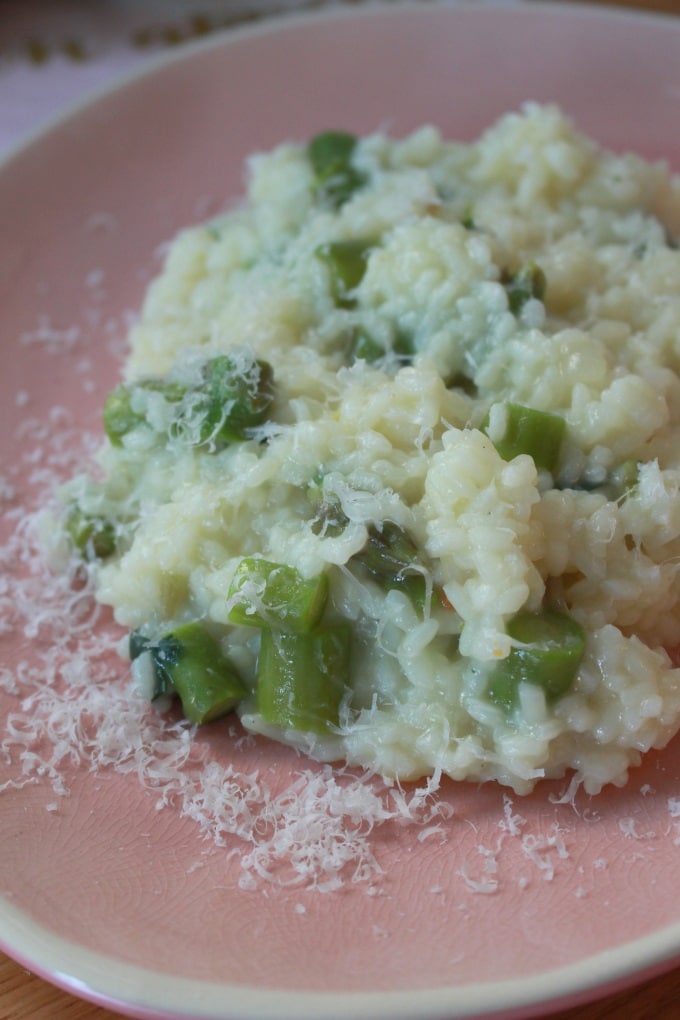 Spargel-Bärlauch-Risotto