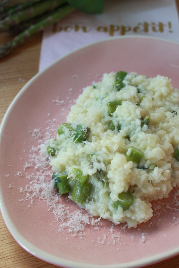 Spargel-Bärlauch-Risotto