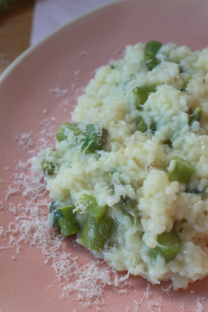 Spargel-Bärlauch-Risotto