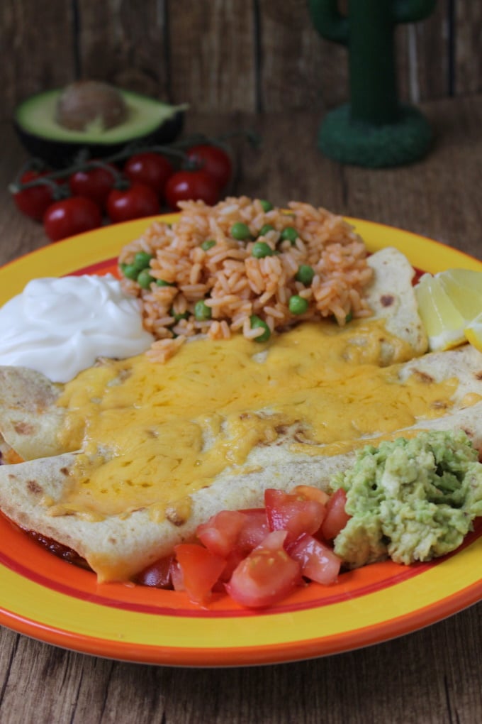 Enchiladas mit Tomatenreis