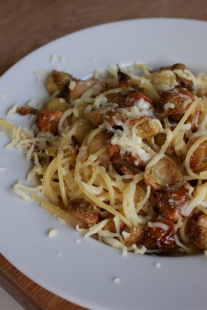 Pasta mit karamellisiertem Rosenkohl