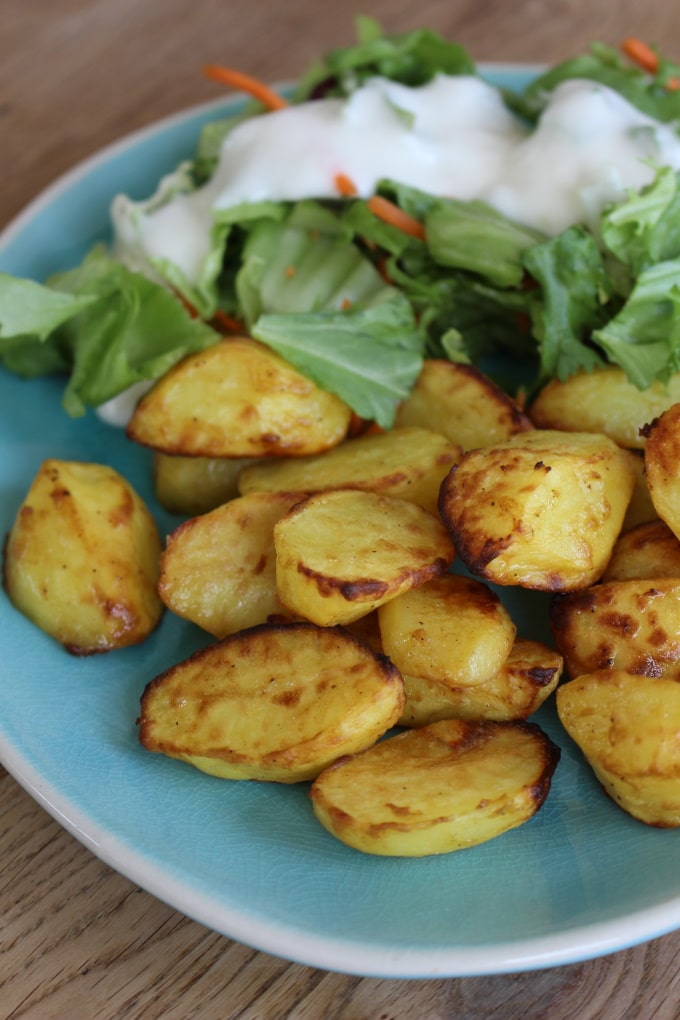 Honig-Senf-Kartoffeln aus dem Ofen