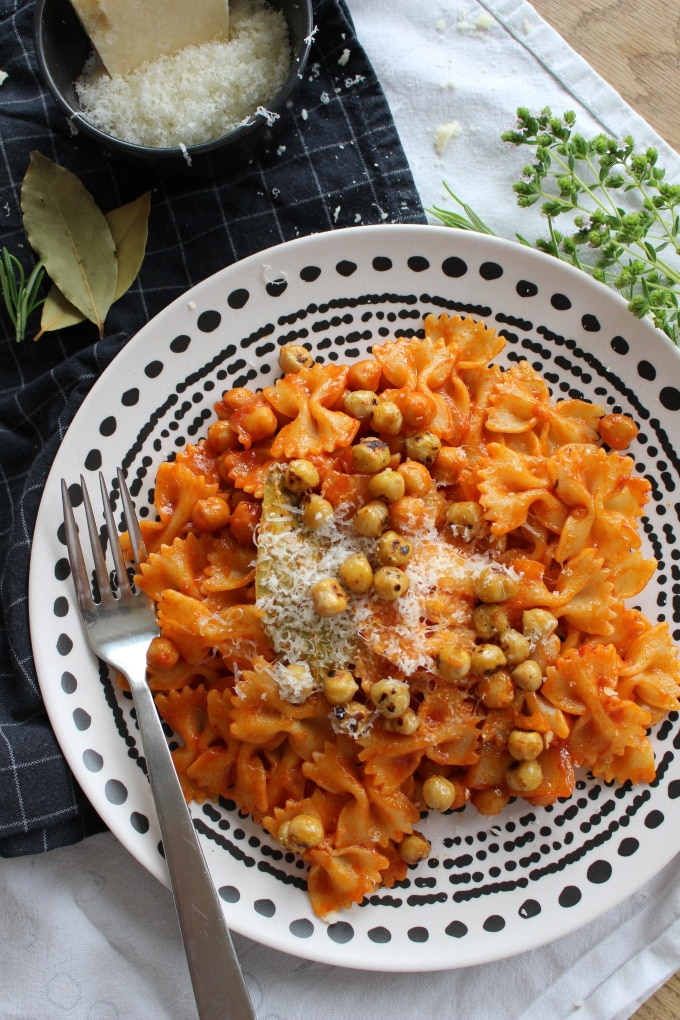 Pasta e ceci - Nudeln mit Kichererbsen