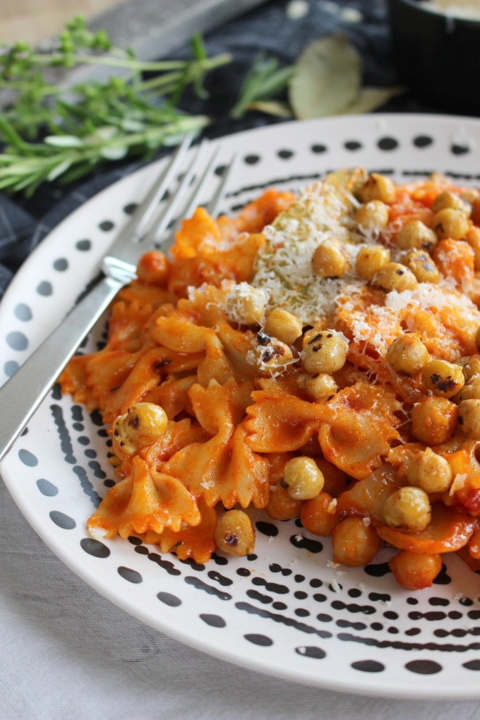 Pasta e ceci - Nudeln mit Kichererbsen