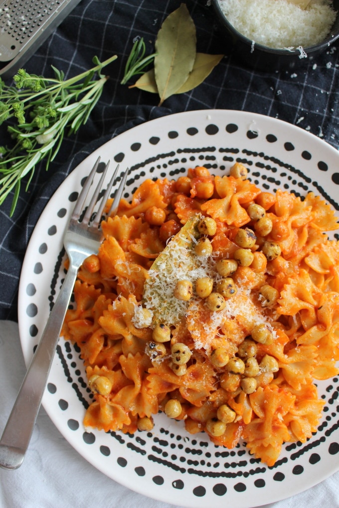 Pasta e ceci - Nudeln mit Kichererbsen