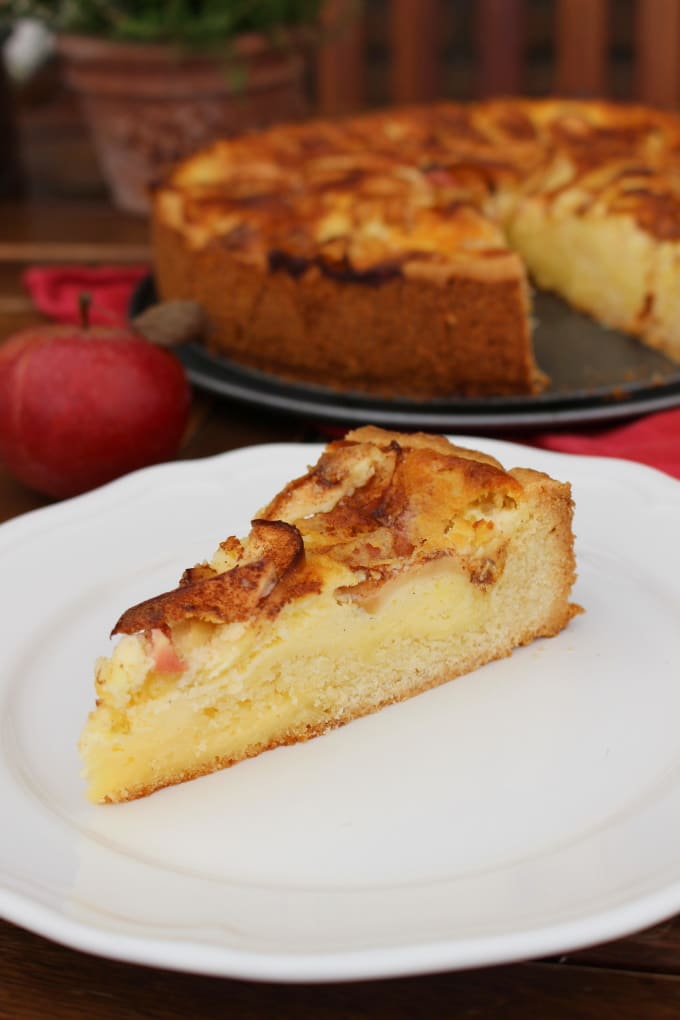 Den Herbst begrüßen mit einem saftigen Apfel-Quark-Kuchen