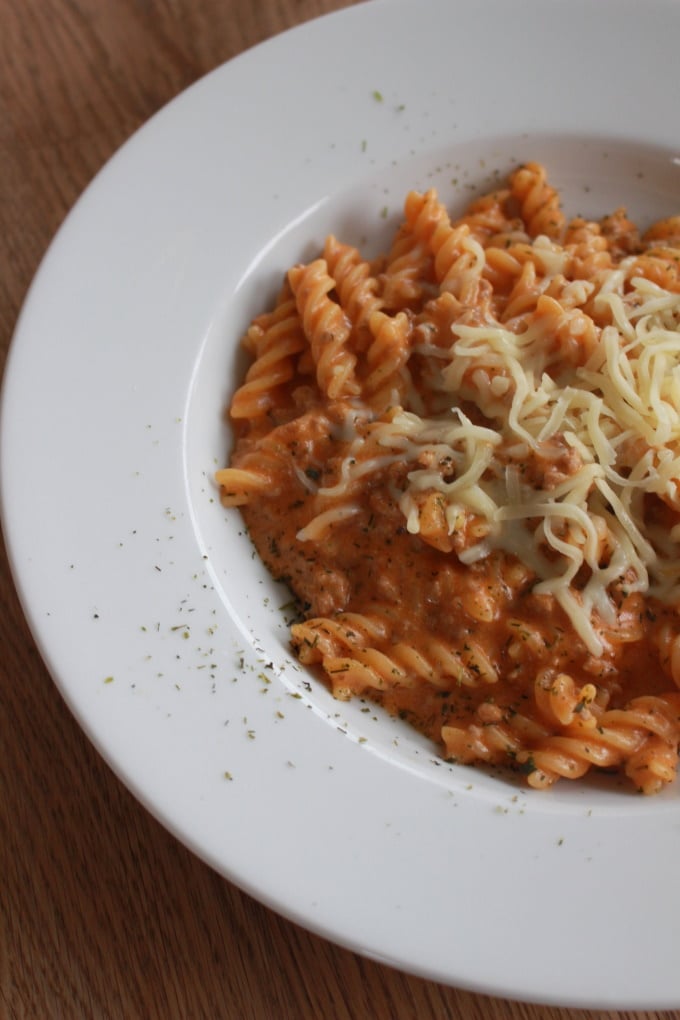 Nudel-Hackfleisch-Auflauf (Ofen-Spirelli)