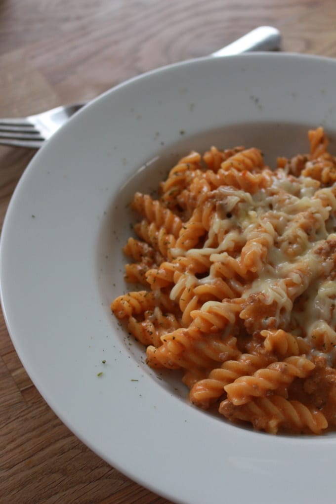 Nudel-Hackfleisch-Auflauf (Ofen-Spirelli)