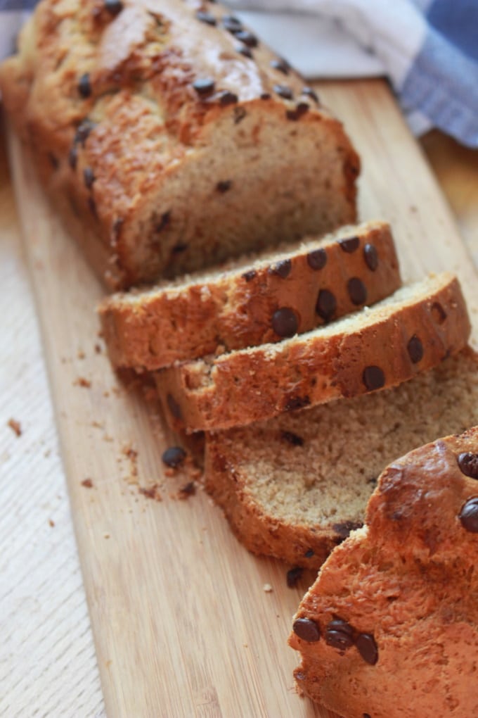 Bananenbrot mit Schokolade