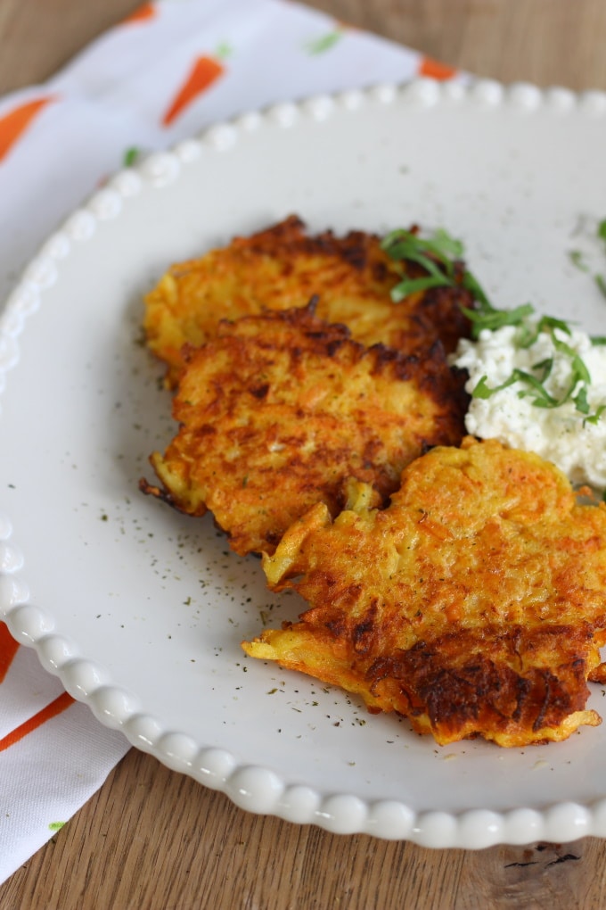 Leckere Möhren-Kartoffel-Rösti für die ganze Familie