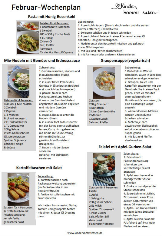 Wochenplan KW 5 (2023)