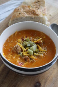 Cheeseburger-Suppe