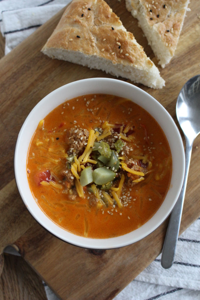 Cheeseburger-Suppe