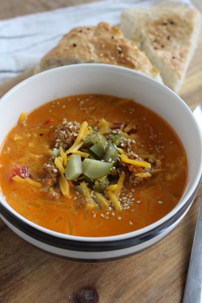 Cheeseburger-Suppe